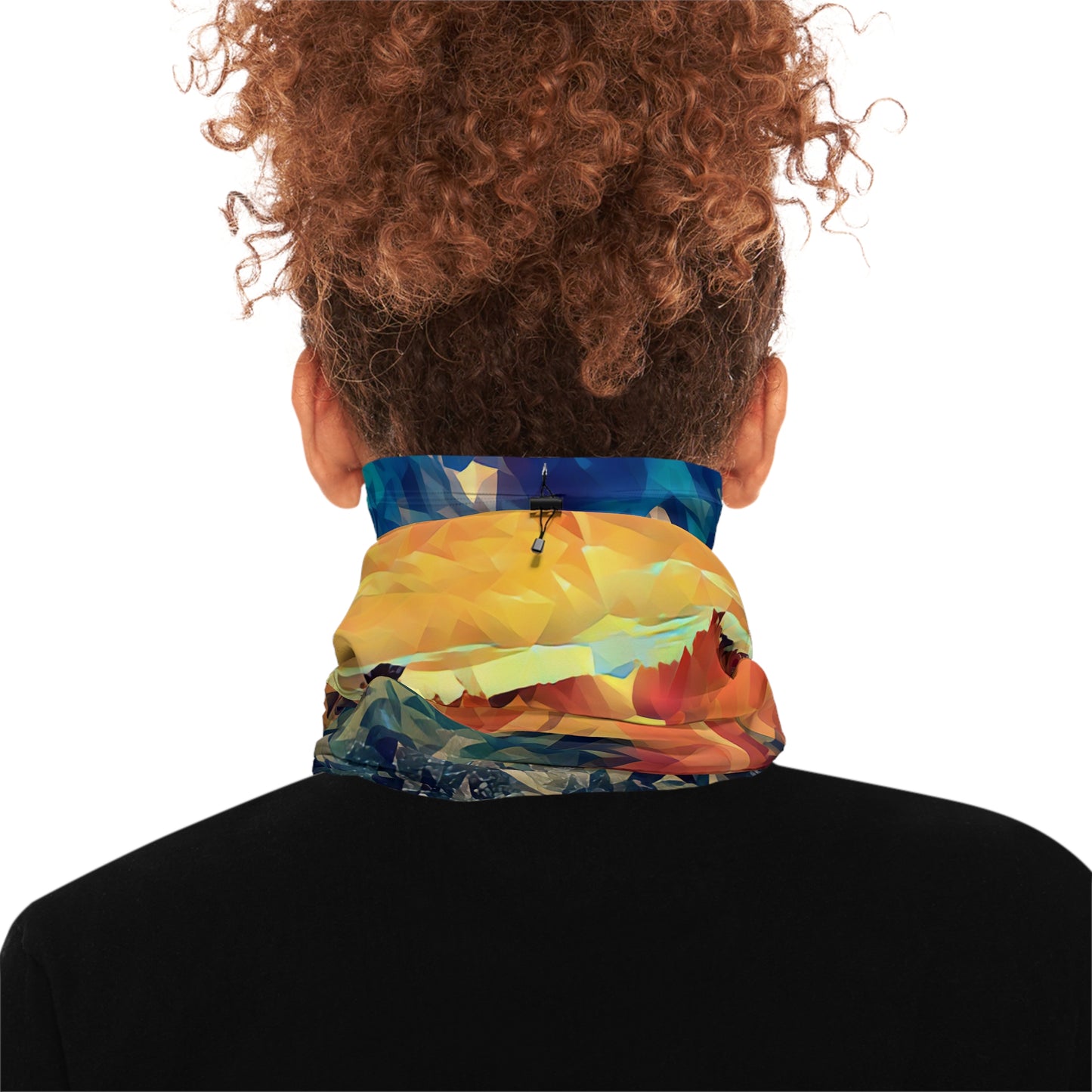 Custom Unisex Adult Winter Neck Gaiter With Drawstring From The Sunset Series At Intriguing Vistas