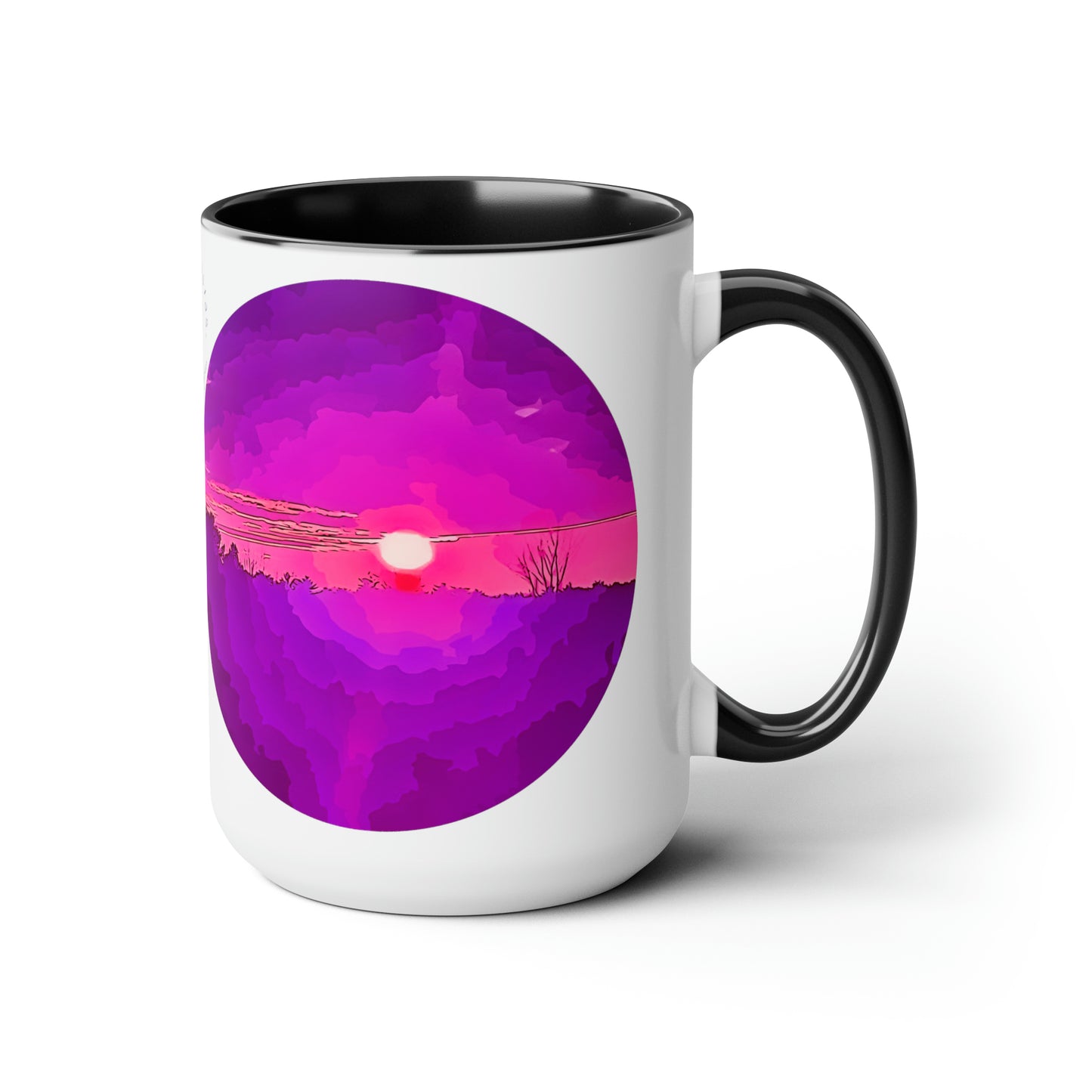 Intriguing Vistas™ Sunset Series Two-Tone Coffee Mugs, 15oz