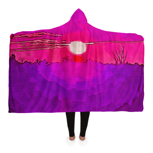 Intriguing Vistas™ Sunset Series Hooded Blanket