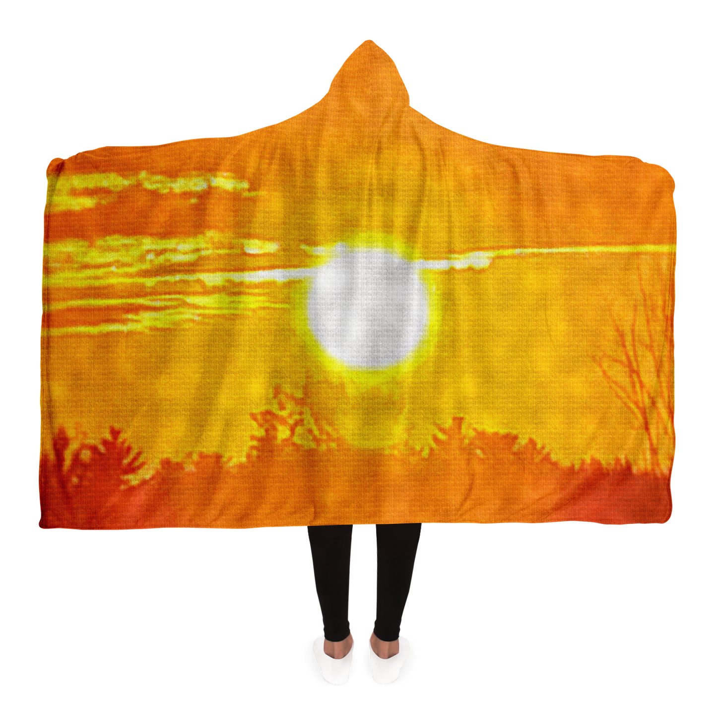 Intriguing Vistas™ Sunset Series Hooded Blanket